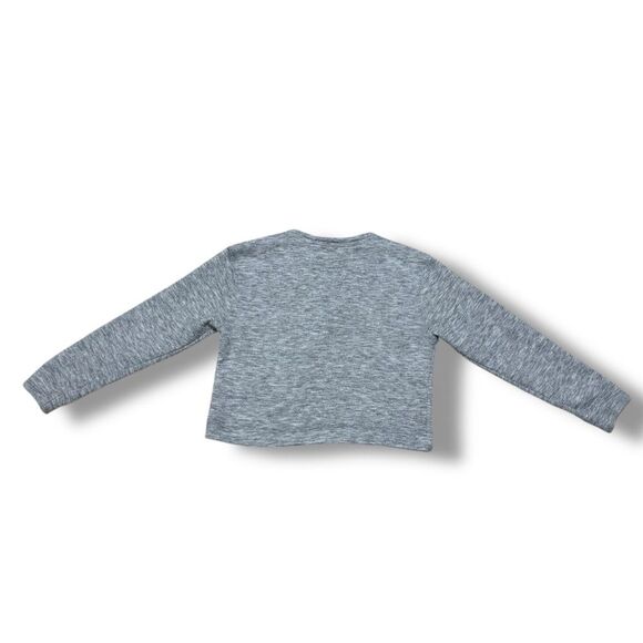 Abercrombie & Fitch Womens XS Cropped Sweater Long Sleeve Knit Gray - Picture 2 of 8